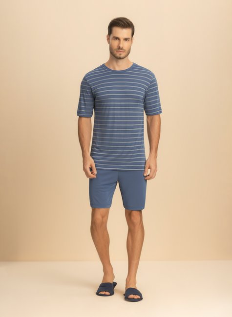 pijama curto masculino oceano1