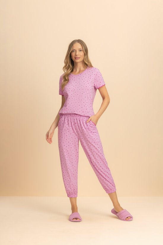 Pijama Manga Curta Feminino Ternura