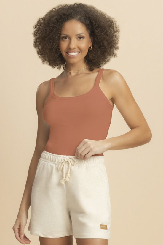 Regata Feminina Canelada Terracota