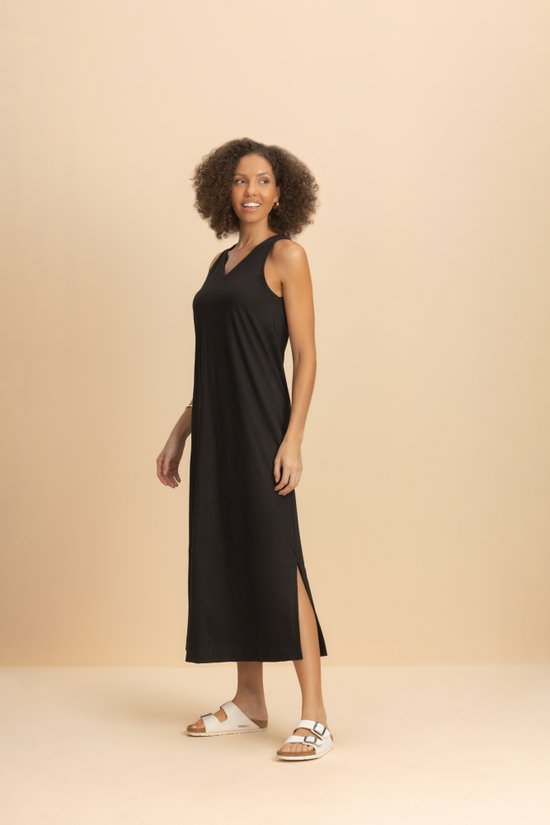 Vestido Regata Midi Preto