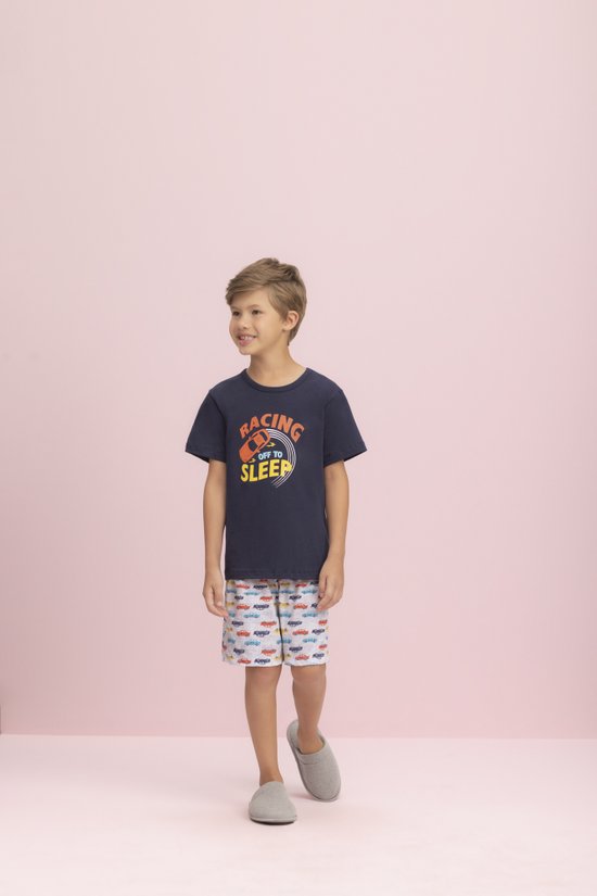 Pijama Curto Juvenil Masculino Racing