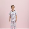 pijama manga curta masculino infantil