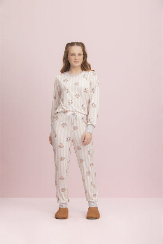 Pijama Longo Feminino Feminino Pet Moon