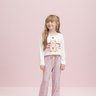 pijama longo feminino infantil teddy sueter