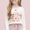 pijama longo feminino infantil teddy sueter