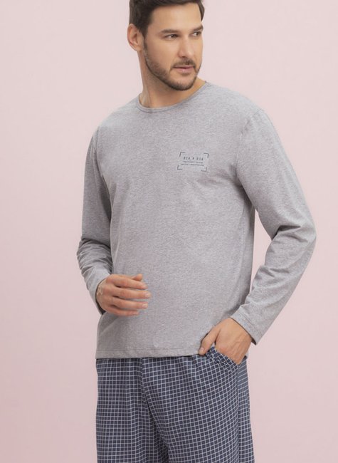 pijama longo masculino nobre dia a dia
