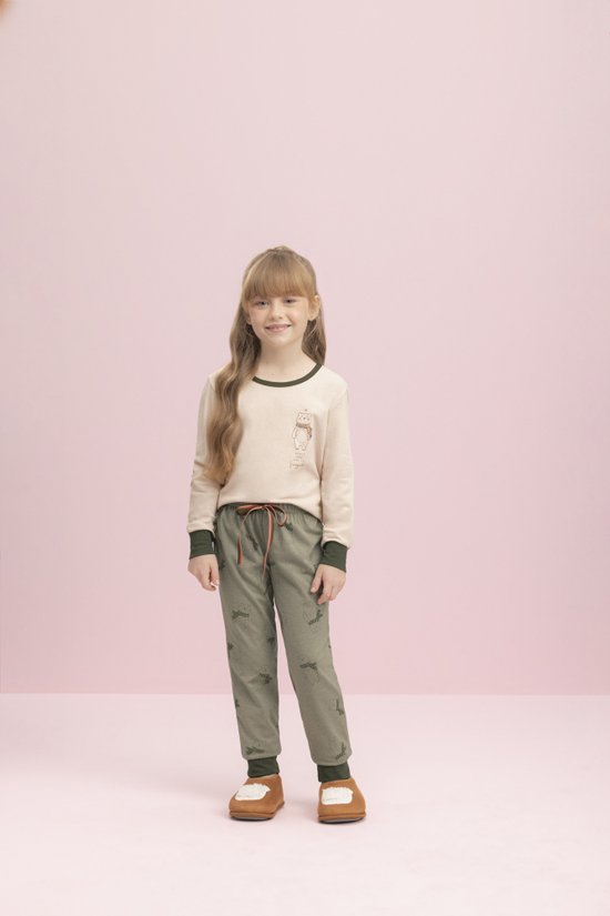 Pijama Longo Feminino Infantil  Friozinho