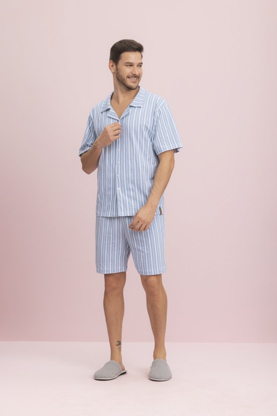 Pijama Aberto Masculino Família Americana