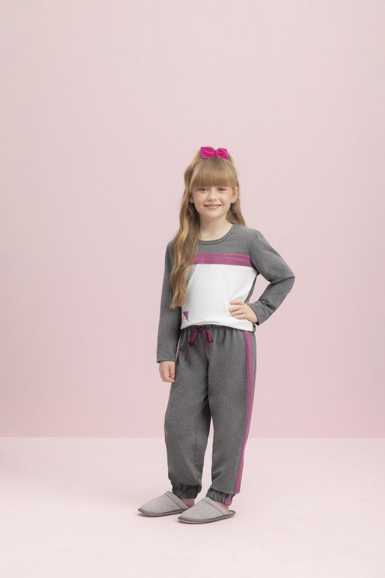 Pijama Longo Feminino Infantil  Sintonia