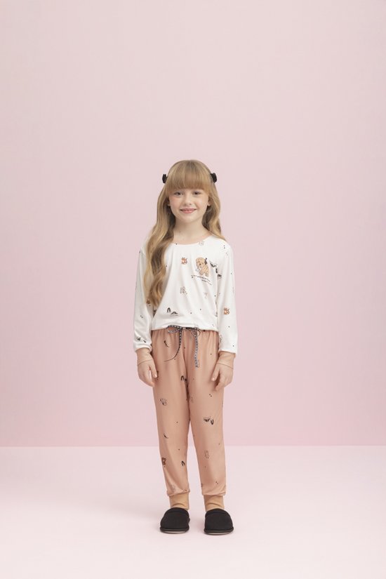 Pijama Longo Feminino Infantil Pet Lover