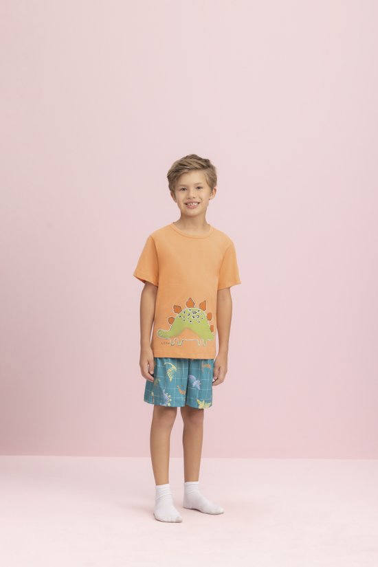 Pijama Curto Masculino Infantil Dinossauro