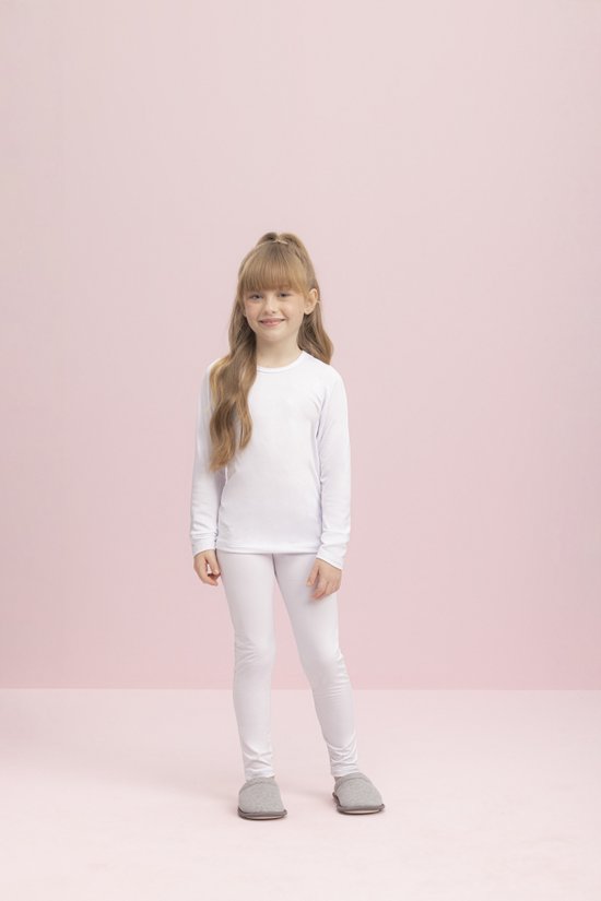Conjunto Térmico Infantil Unissex Branco                                                         