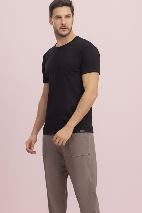 Blusa Manga Curta Masculina Preta