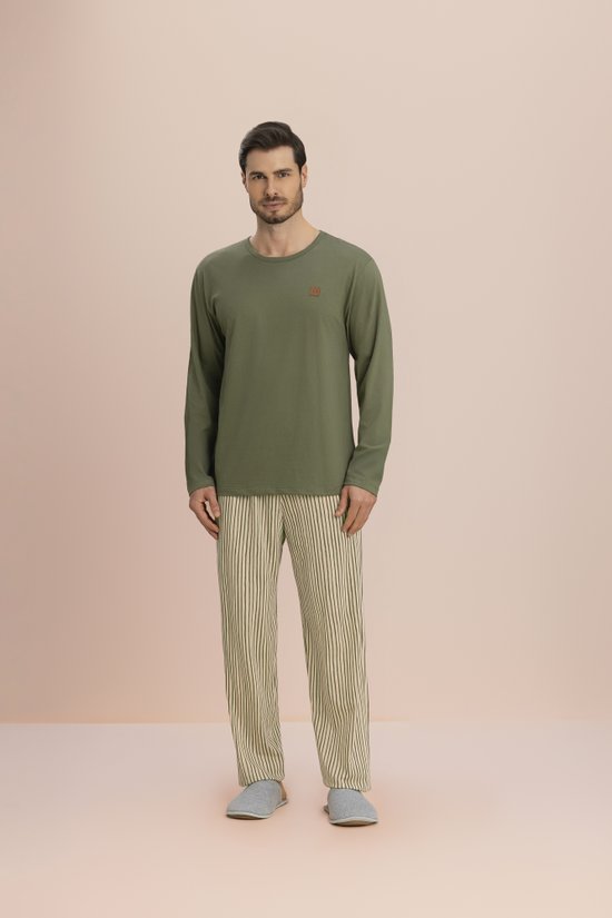 Pijama Manga Longa Masculino Adulto Relaxar