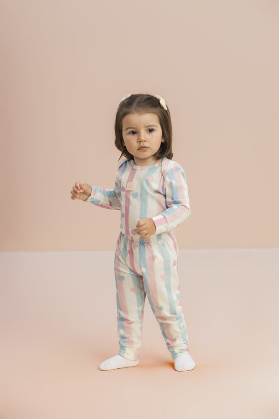 Conjunto Body Bebê Com Calça Feminino Cotton Histórias 