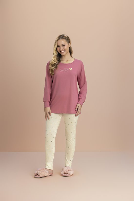 Pijama Legging Manga Longa Feminino Cora 