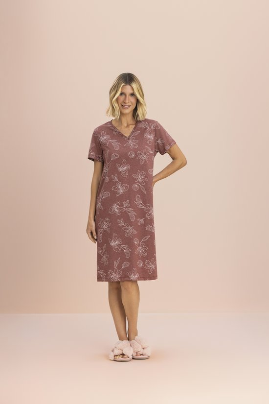 Camisola Manga Curta malha Mescla Orquídea 