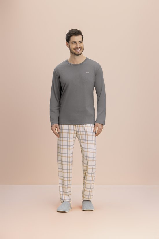 Pijama Manga Longa Masculino Malha 100% Algodão