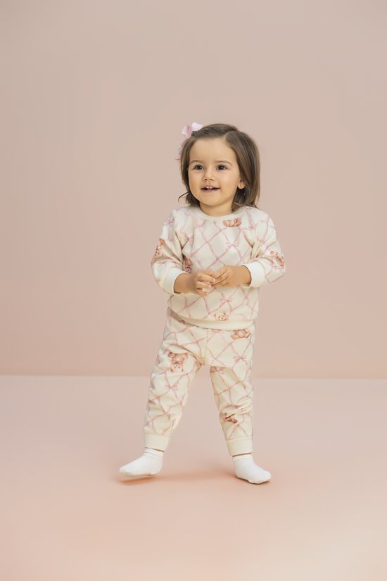 Pijama Manga Longa Baby Microsoft Pet Thermo Teddy Laços 