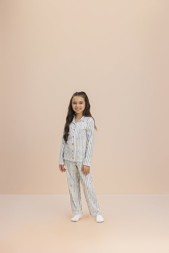 Pijama Manga Longa Aberto Feminino Infantil Juvenil Malha 100% Algodão Teddy Americano