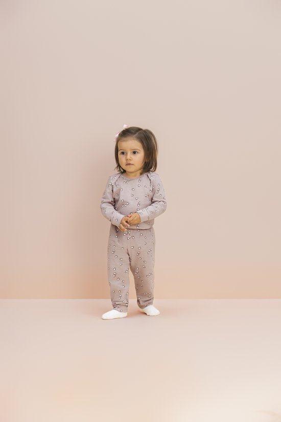 Conjunto Body Bebê Com Calça Feminino Cotton Ritmo Do Coração 