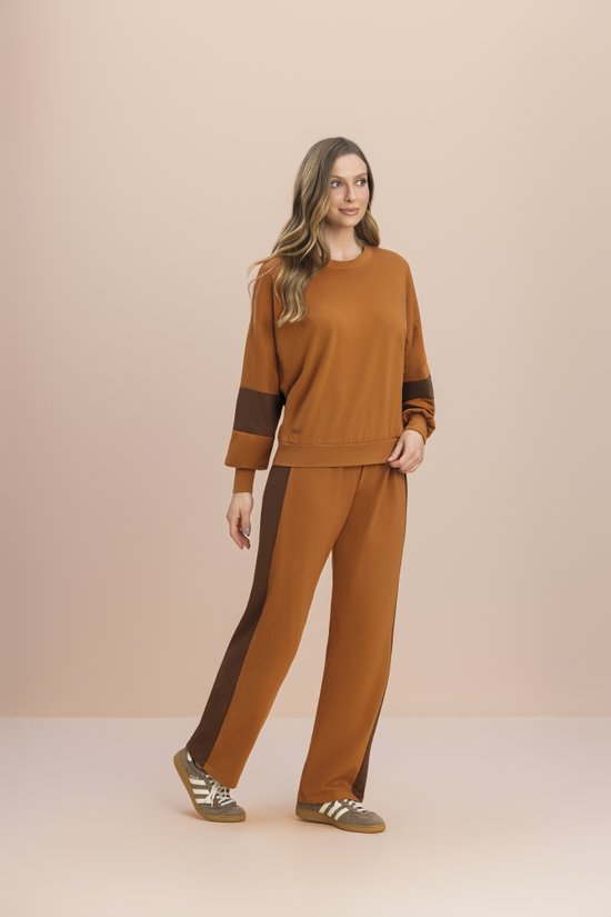 Conjunto Feminino Adulto Recortes  Moletinho Flanelado Essenciais