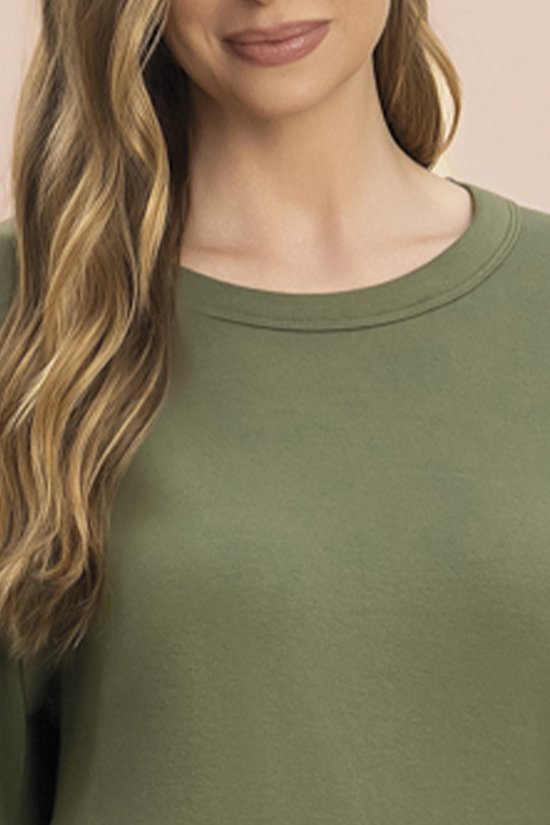 Conjunto Feminino Adulto Molecotton Olivine Essenciais 