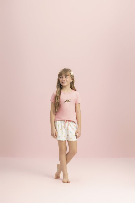 Pijama Short Doll Manga Curta Infantil Juvenil 100% Algodão Família Capi Pop – Lua Encantada