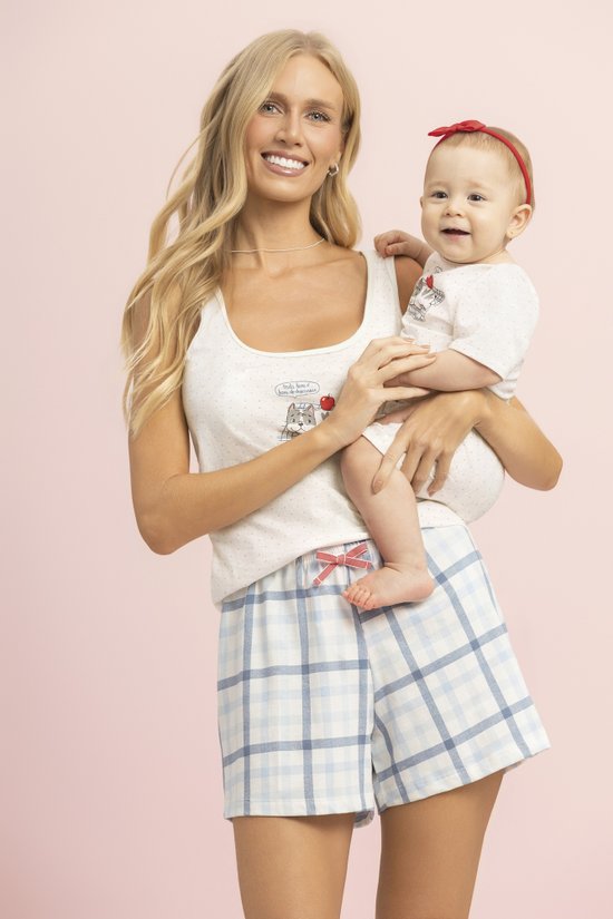 Conjunto Bebê  Body e Short 100% Algodão Macio e Confortável  – Lua Encantada